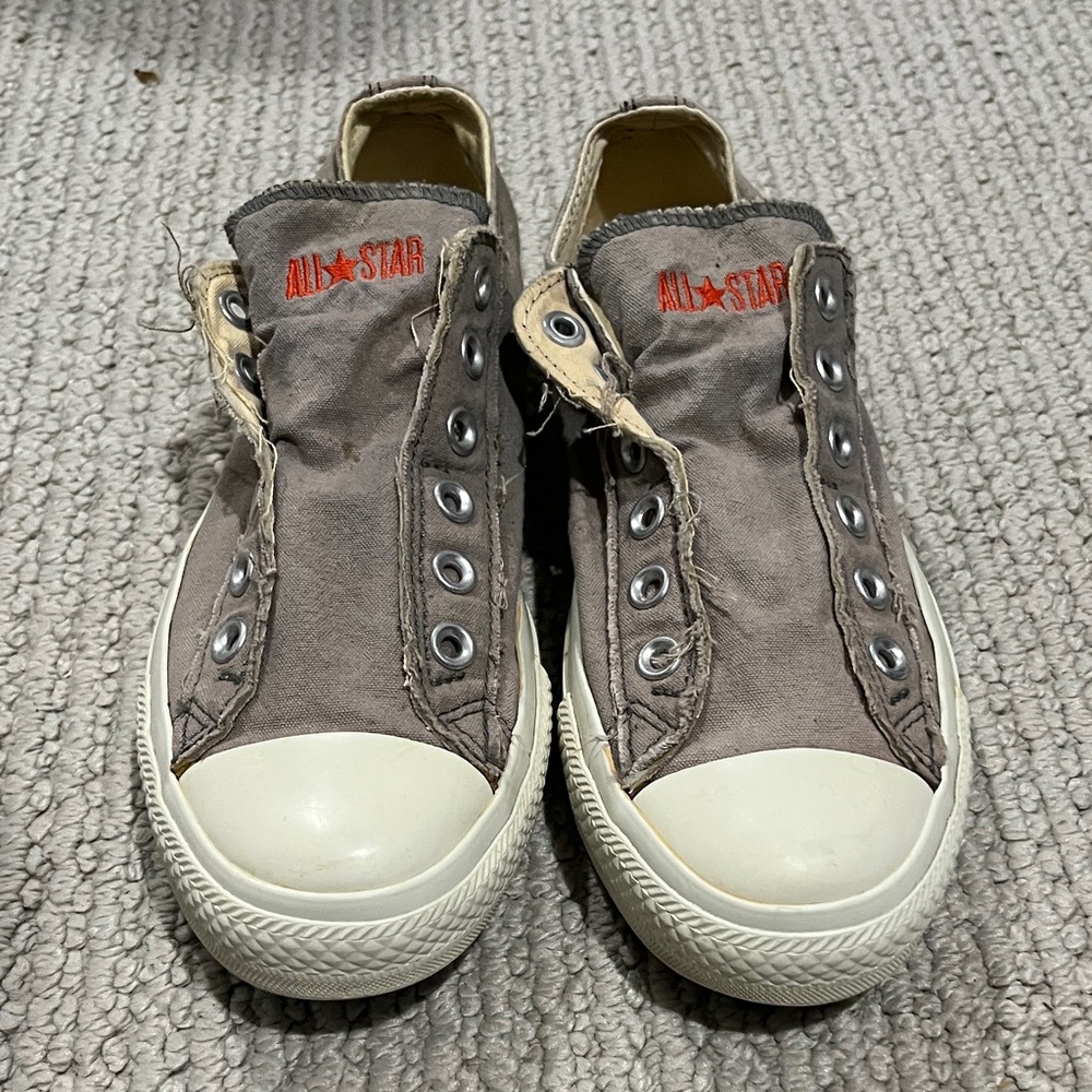 Converse Kids Sneakers in Gray Canvas